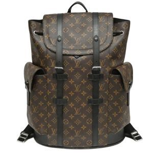 Louis Vuitton Monogram Macassar Christopher PM Backpack Brown